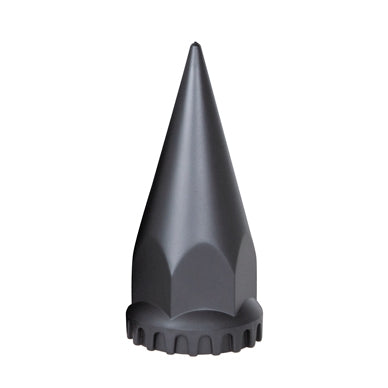 33mm x 4-3/4" Matte Black Spike Nut Cover w/ Flange- Thread-On (60/Pack)