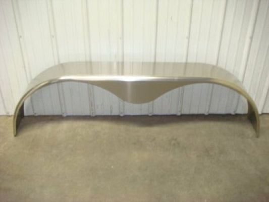 Single (1) Tandem Smooth Aluminum Cargo Trailer Fender 72"L  20"H  10"W