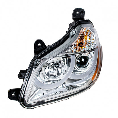 2013-21 Compatible with Kenworth T680 Chrome Projection Headlights