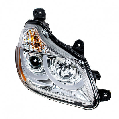 2013-21 Compatible with Kenworth T680 Chrome Projection Headlights