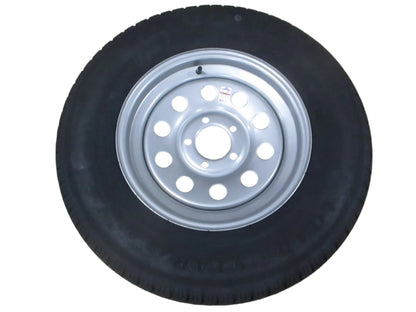 Trailer Camper 15" Silver 15x5x4.5 Dexstar Silver Wheel Rim  ST205/75R15 Radial Tire